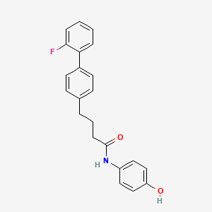 4-(2'-Fluoro-[1,1'-biphenyl]-4-yl)-N-(4-hydroxyphenyl)butanamide chemical structure (CAS 41179-33-3)