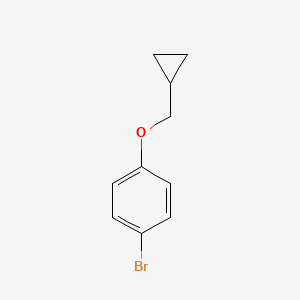1-Bromo-4-(cyclopropylmethoxy)benzene chemical structure (CAS 412004-56-9)