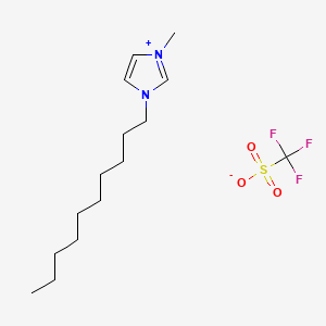 1-Decyl-3-methyl-1H-imidazol-3-ium trifluoromethanesulfonate chemical structure (CAS 412009-62-2)