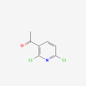 3-Acetyl-2,6-dichloropyridine chemical structure (CAS 412018-50-9)