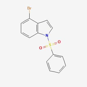 4-Bromo-1-(phenylsulfonyl)-1H-indole chemical structure (CAS 412048-77-2)