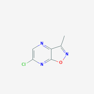 6-Chloro-3-methylisoxazolo[4,5-b]pyrazine chemical structure (CAS 41230-55-1)