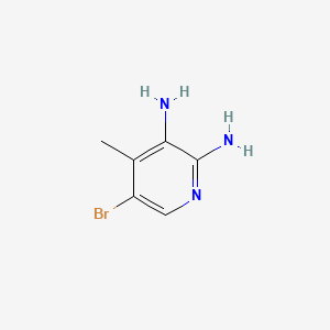 5-Bromo-4-methylpyridine-2,3-diamine chemical structure (CAS 41230-93-7)