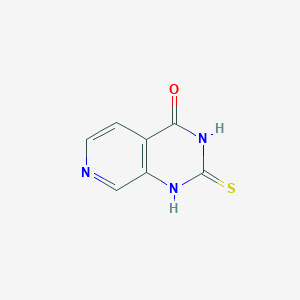 2-Thioxo-2,3-dihydropyrido[3,4-d]pyrimidin-4(1H)-one chemical structure (CAS 412341-42-5)