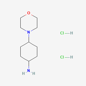 trans-4-Morpholinocyclohexanamine dihydrochloride chemical structure (CAS 412356-24-2)