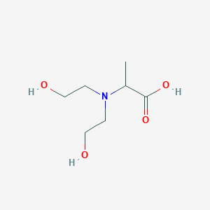2-(Bis(2-hydroxyethyl)amino)propanoic acid chemical structure (CAS 41244-51-3)