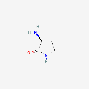 (S)-3-Aminopyrrolidin-2-one chemical structure (CAS 4128-00-1)