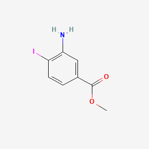 Methyl 3-amino-4-iodobenzoate chemical structure (CAS 412947-54-7)
