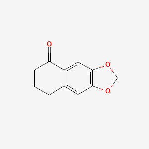 7,8-Dihydronaphtho[2,3-d][1,3]dioxol-5(6H)-one chemical structure (CAS 41303-45-1)
