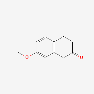 7-Methoxy-3,4-dihydronaphthalen-2(1H)-one chemical structure (CAS 4133-34-0)