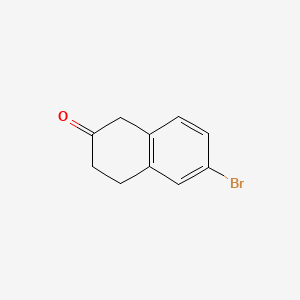 6-Bromo-2-tetralone chemical structure (CAS 4133-35-1)