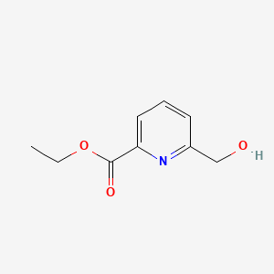 Ethyl 6-(hydroxymethyl)picolinate chemical structure (CAS 41337-81-9)