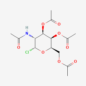 (2R,3R,4R,5R,6R)-5-Acetamido-2-(acetoxymethyl)-6-chlorotetrahydro-2H-pyran-3,4-diyl diacetate chemical structure (CAS 41355-44-6)