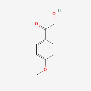 2-Hydroxy-1-(4-methoxyphenyl)ethanone chemical structure (CAS 4136-21-4)