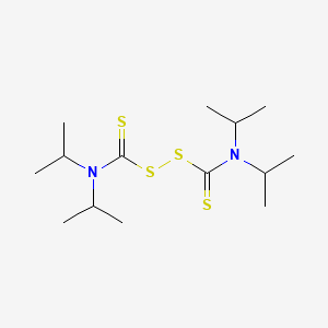N,N,N′,N′-Tetrakis(1-methylethyl)thioperoxydicarbonic diamide chemical structure (CAS 4136-91-8)