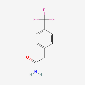 2-(4-(Trifluoromethyl)phenyl)acetamide chemical structure (CAS 41360-55-8)