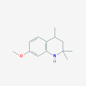 7-Methoxy-2,2,4-trimethyl-1,2,3,4-tetrahydroquinoline chemical structure (CAS 41381-73-1)