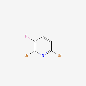 2,6-Dibromo-3-fluoropyridine chemical structure (CAS 41404-59-5)