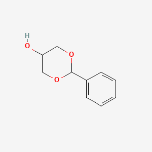 cis-2-Phenyl-1,3-dioxan-5-ol chemical structure (CAS 4141-19-9)