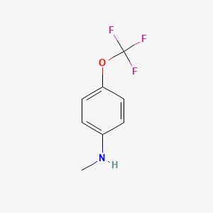 N-Methyl-4-(trifluoromethoxy)aniline chemical structure (CAS 41419-59-4)