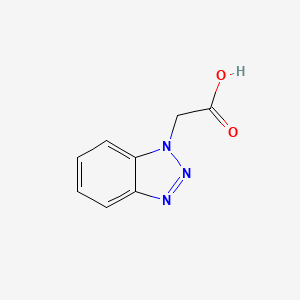 2-(1H-Benzo[d][1,2,3]triazol-1-yl)acetic acid chemical structure (CAS 4144-64-3)