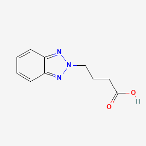 4-(2H-Benzo[d][1,2,3]triazol-2-yl)butanoic acid chemical structure (CAS 4144-70-1)