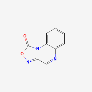 1H-[1,2,4]Oxadiazolo[4,3-a]quinoxalin-1-one chemical structure (CAS 41443-28-1)