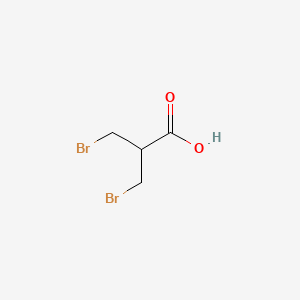 3-Bromo-2-(bromomethyl)propanoic acid chemical structure (CAS 41459-42-1)