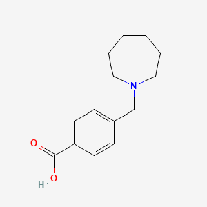 4-(Azepan-1-ylmethyl)benzoic acid chemical structure (CAS 414884-12-1)