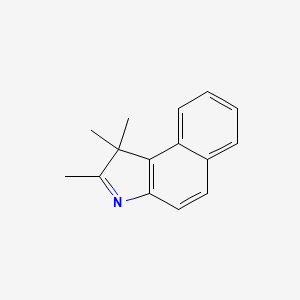 1,1,2-Trimethyl-1H-benzo[e]indole chemical structure (CAS 41532-84-7)