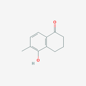 5-Hydroxy-6-methyl-3,4-dihydronaphthalen-1(2H)-one chemical structure (CAS 41552-07-2)