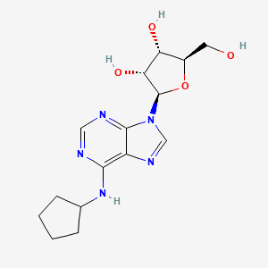 (2R,3R,4S,5R)-2-(6-(Cyclopentylamino)-9H-purin-9-yl)-5-(hydroxymethyl)tetrahydrofuran-3,4-diol chemical structure (CAS 41552-82-3)