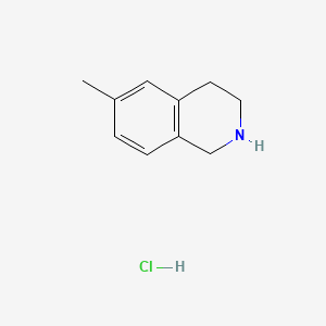 6-Methyl-1,2,3,4-tetrahydroisoquinoline hydrochloride chemical structure (CAS 41565-81-5)