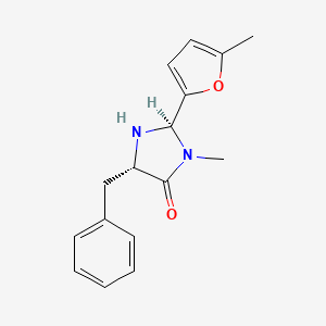(2R,5S)-5-Benzyl-3-methyl-2-(5-methylfuran-2-yl)imidazolidin-4-one chemical structure (CAS 415678-56-7)