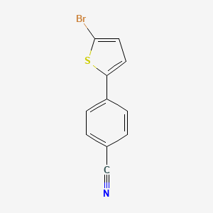 4-(5-Bromothiophen-2-yl)benzonitrile chemical structure (CAS 415718-60-4)