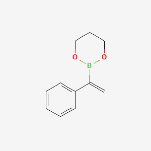 2-(1-Phenylvinyl)-1,3,2-dioxaborinane chemical structure (CAS 415727-02-5)