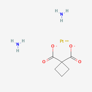 cis-Diammine(1,1-cyclobutanedicarboxylato)platinum(II) chemical structure (CAS 41575-94-4)