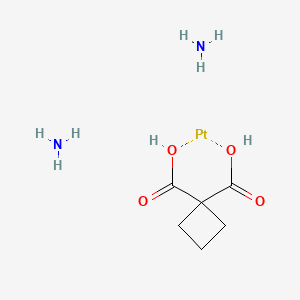 cis-Diammine(1,1-cyclobutanedicarboxylato)platinum(II) chemical structure (CAS 41575-94-4)