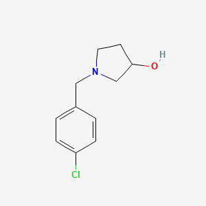 1-(4-Chlorobenzyl)pyrrolidin-3-ol chemical structure (CAS 415946-61-1)