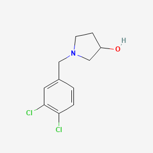 1-(3,4-Dichlorobenzyl)pyrrolidin-3-ol chemical structure (CAS 415953-24-1)