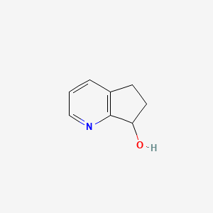 6,7-Dihydro-5H-cyclopenta[b]pyridin-7-ol chemical structure (CAS 41598-71-4)