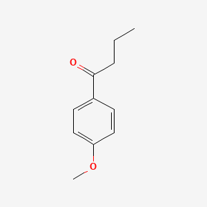 1-(4-Methoxyphenyl)butan-1-one chemical structure (CAS 4160-51-4)