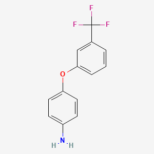 4-(3-(Trifluoromethyl)phenoxy)aniline chemical structure (CAS 41605-31-6)
