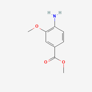 Methyl 4-amino-3-methoxybenzoate chemical structure (CAS 41608-64-4)