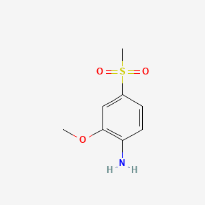 2-Methoxy-4-(methylsulfonyl)aniline chemical structure (CAS 41608-73-5)