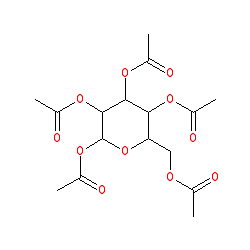 (2S,3R,4S,5S,6R)-6-(Acetoxymethyl)tetrahydro-2H-pyran-2,3,4,5-tetrayl tetraacetate chemical structure (CAS 4163-60-4)
