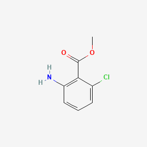 Methyl 2-amino-6-chlorobenzoate chemical structure (CAS 41632-04-6)