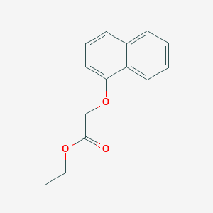 Ethyl 2-(naphthalen-1-yloxy)acetate chemical structure (CAS 41643-81-6)