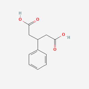 3-Phenylglutaric acid chemical structure (CAS 4165-96-2)