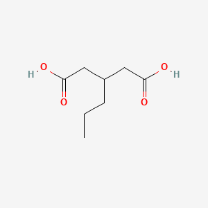 3-Propylpentanedioic acid chemical structure (CAS 4165-98-4)